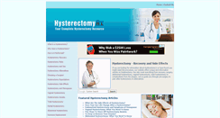 Desktop Screenshot of hysterectomyrx.com